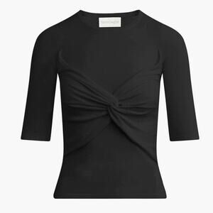 Favorite Daughter Twist Front Cut-Out T-Shirt - M